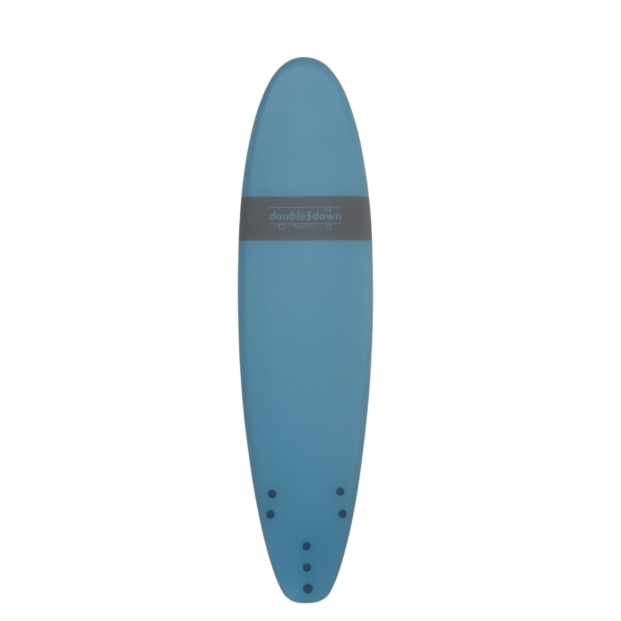 DOUBLE$DOWN Seadog Softboard 7 foot 6 Light Blue – doubledown board Co