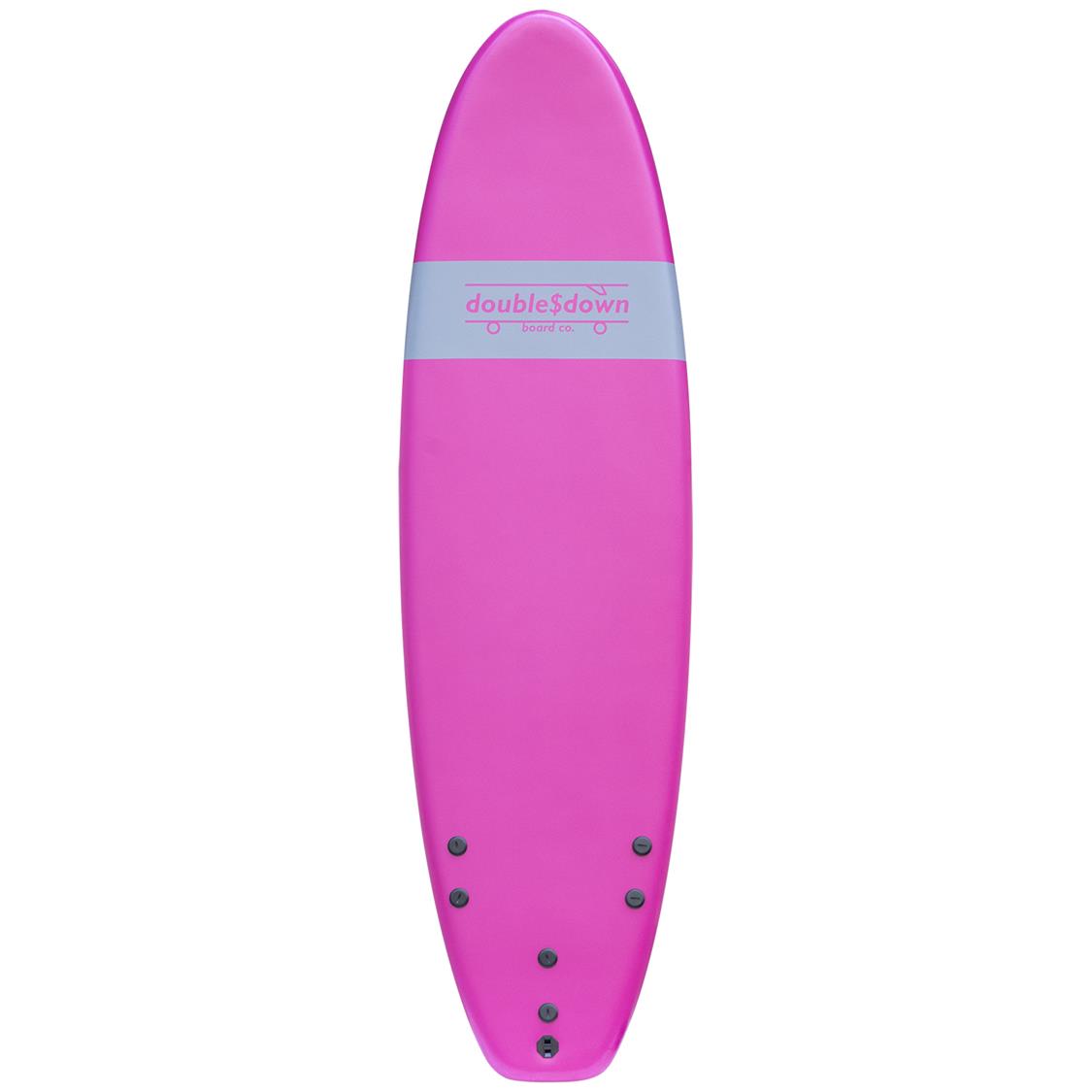 DOUBLE$DOWN Seadog Softboard 6 foot 6 Pink – doubledown board Co