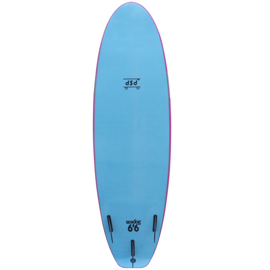DOUBLE$DOWN Seadog Softboard 6 foot 6 Pink – doubledown board Co