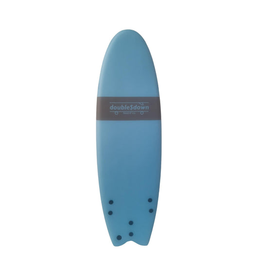 DOUBLE$DOWN Hotdog Softboard 5'8" Light Blue
