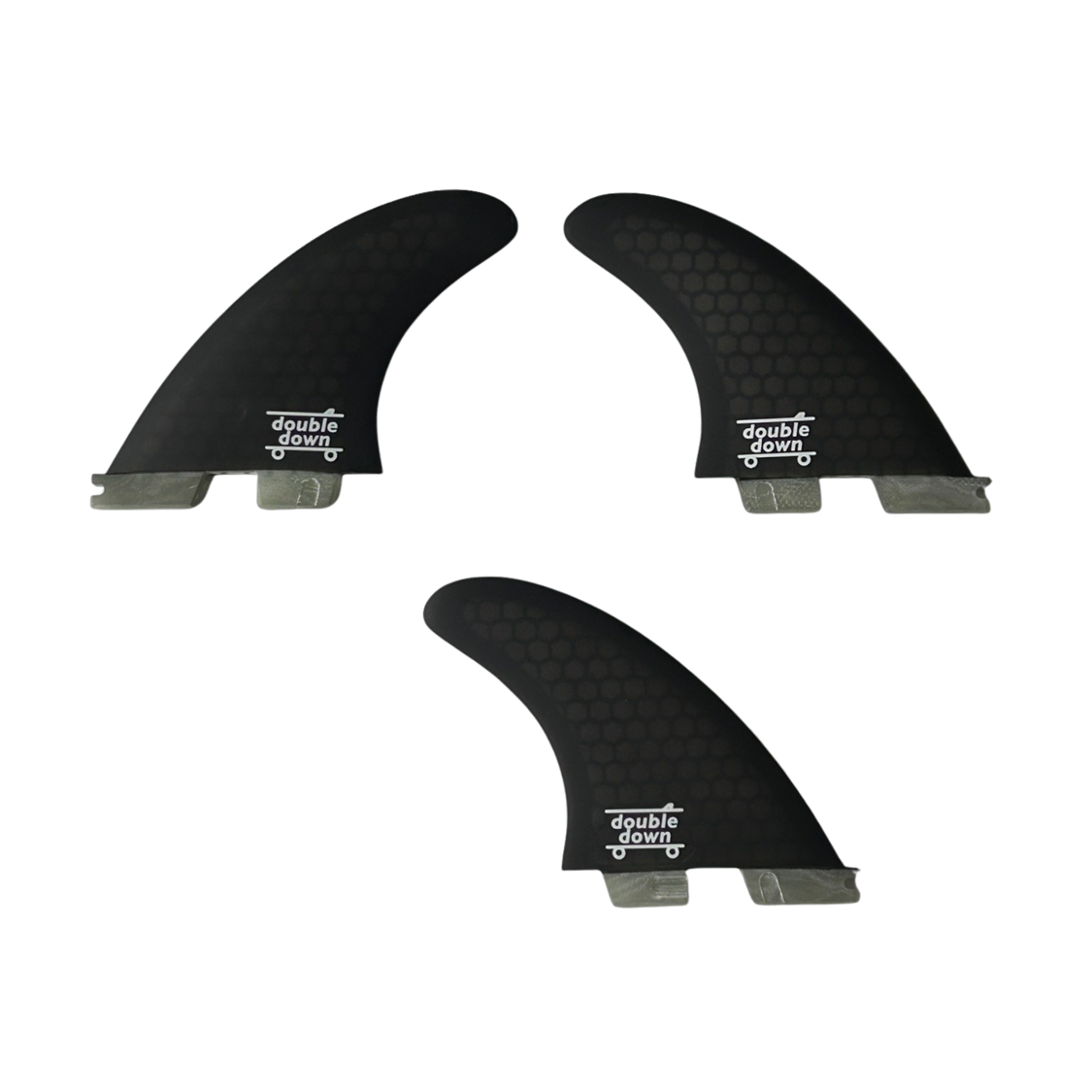 Double$down Fibreglass Fin Set (1)